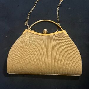 Elegant Gold Evening Clutch
